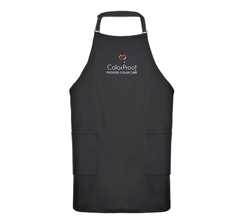 COLORPROOF BLACK EMBROIDERED   STYLIST APRON Default Title