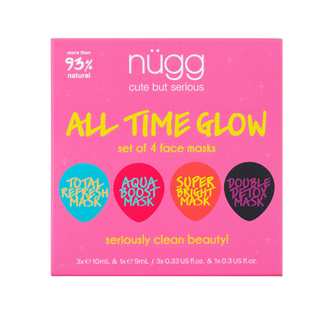 NUGG ALL TIME GLOW GIFT BOX    4 DIFFERENT FACE MASKS (D) Default Title